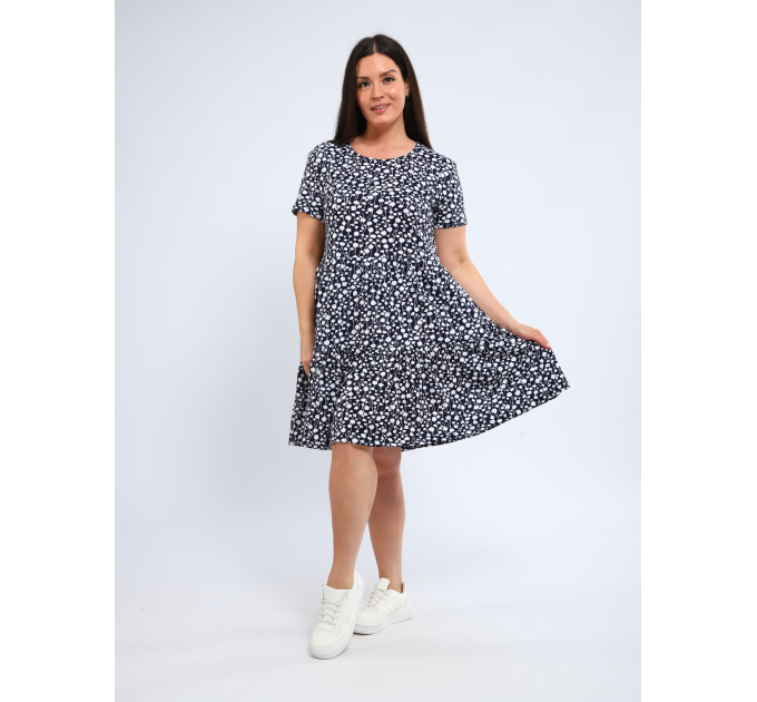 Платье П-00465 темно-синий