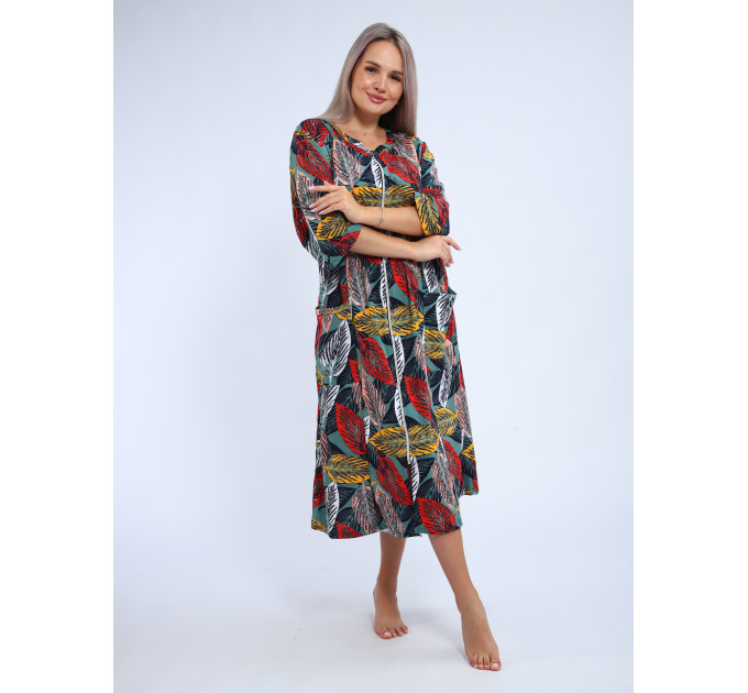 Халат Х-00372 красный, желтый