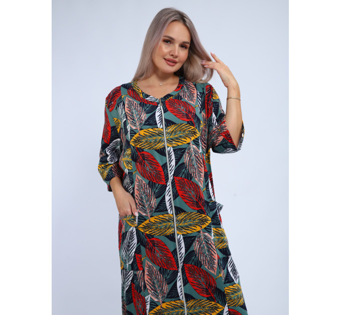 Халат Х-00372 красный, желтый