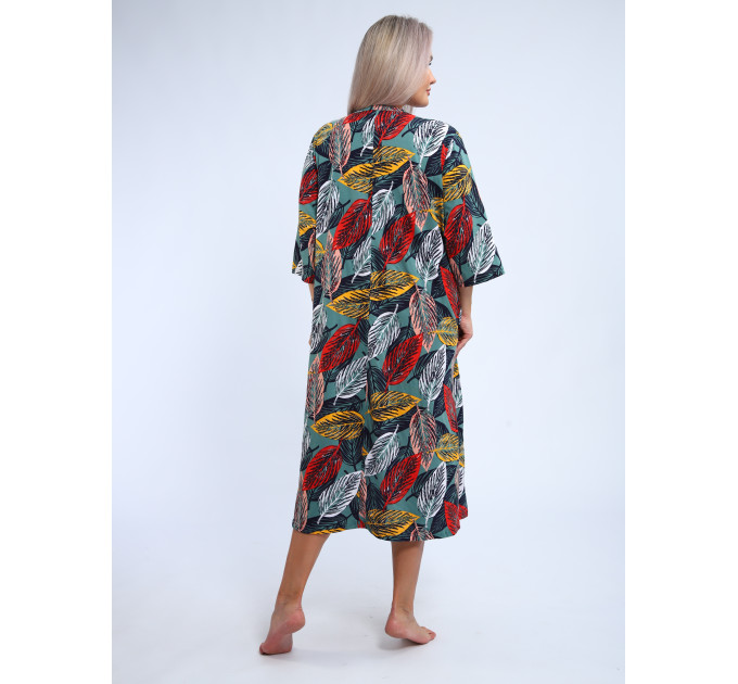 Халат Х-00372 красный, желтый