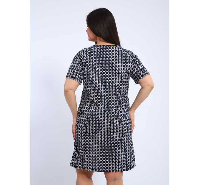 Платье П-00464 синий, белый