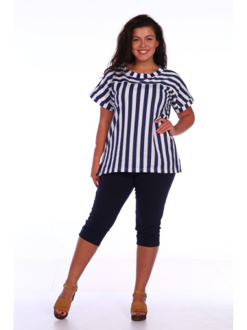 Костюм КД-00301 индиго, белый