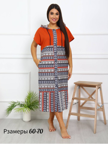 Халат Х-00371гиг терракот