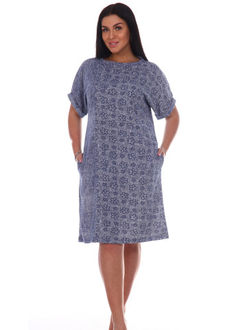 Туника Т-0012 джинсовый меланж