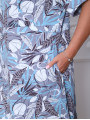 Платье П-00461гиг аквамариновый