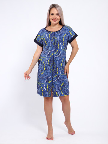 Халат Х-00377 синий, желтый Халат Х-00377 синий, желтый