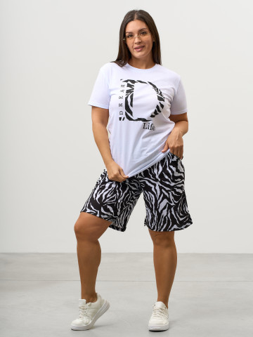 Костюм КД-00453 черный, белый