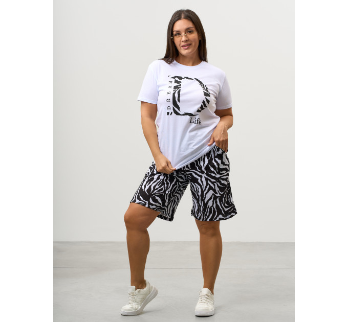 Костюм КД-00453 черный, белый