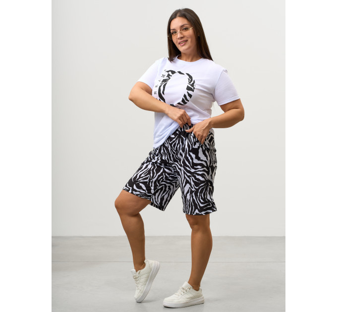 Костюм КД-00453 черный, белый