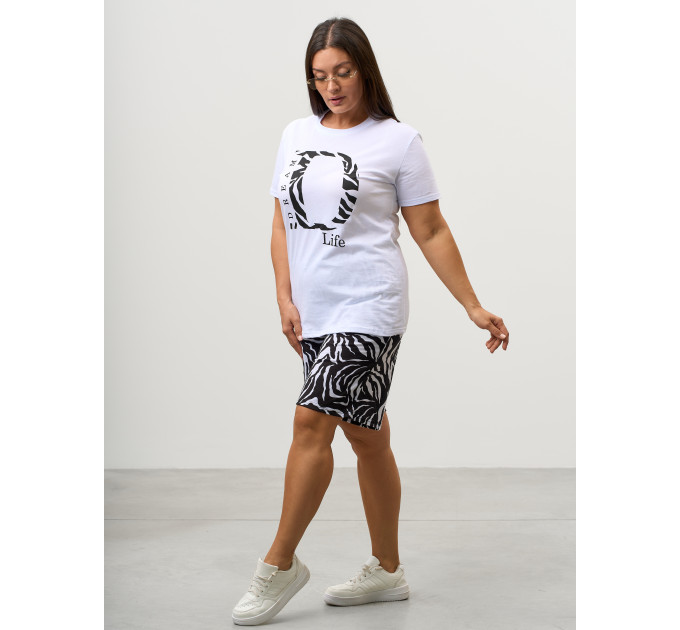 Костюм КД-00453 черный, белый