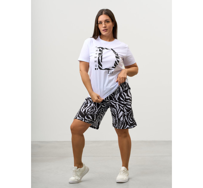 Костюм КД-00453 черный, белый