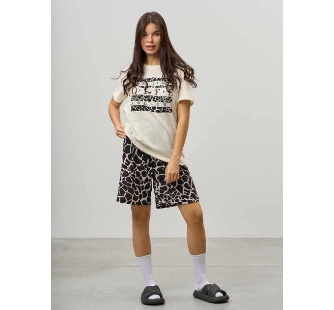 Костюм КД-00453 черный, кремовый