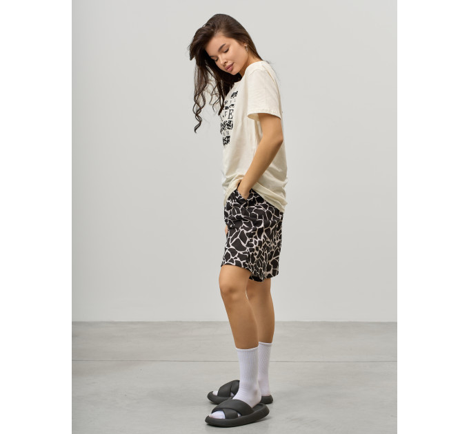 Костюм КД-00453 черный, кремовый