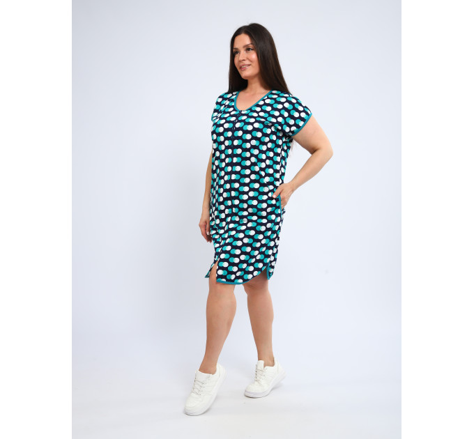 Халат Х-00377 темно-синий, изумрудный