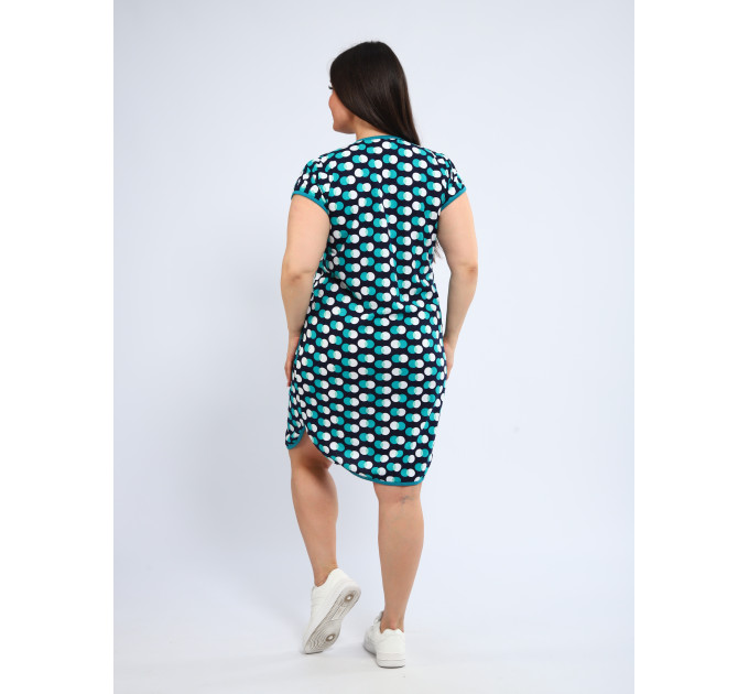 Халат Х-00377 темно-синий, изумрудный