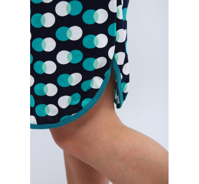 Халат Х-00377 темно-синий, изумрудный